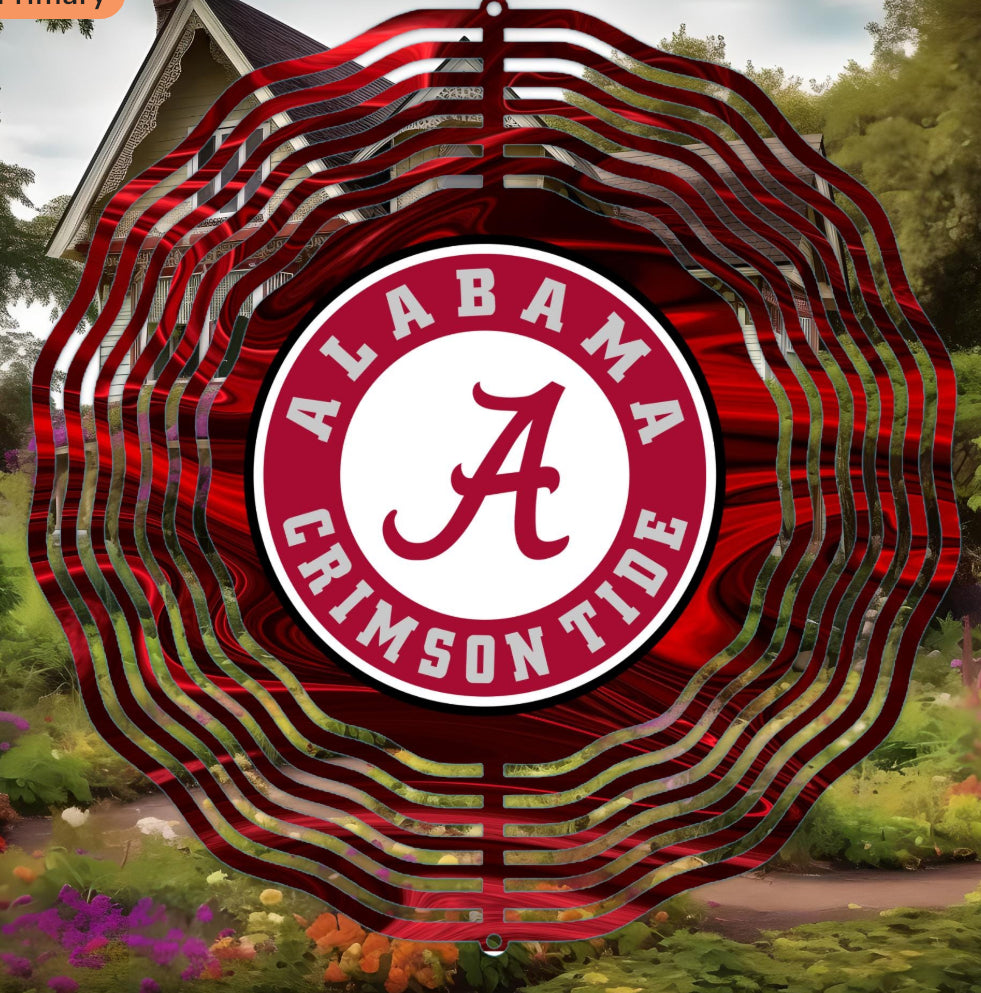 Alabama Crimson Tide 8 inch Wind Spinner