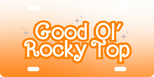 Good Ol Rocky Top Tennessee Vols car tag